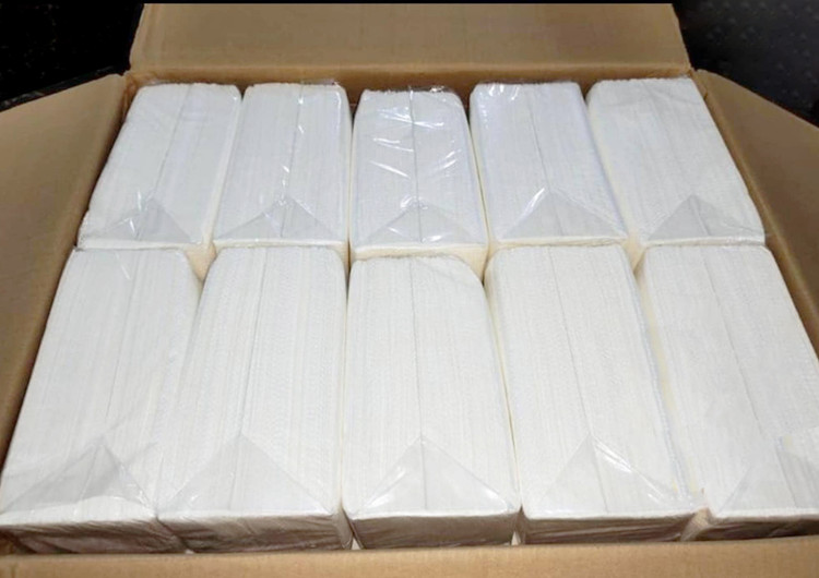 دستمال کاغذی نیم کیلویی (بسته بندی ساده)